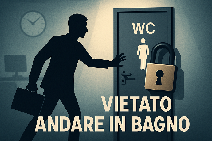negato lavoratore andare bagno risarcime
