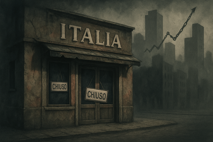 Sempre pi aziende chiuse
