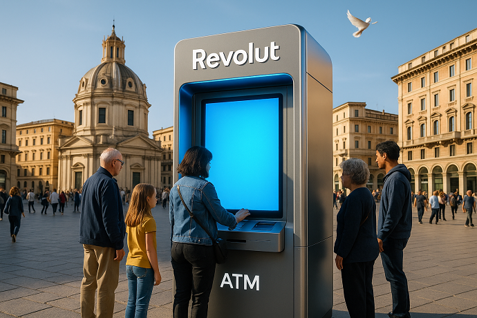 Sportelli bancomat Revolut in arrivo