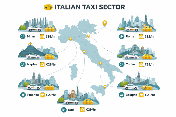 taxi situazione in italia