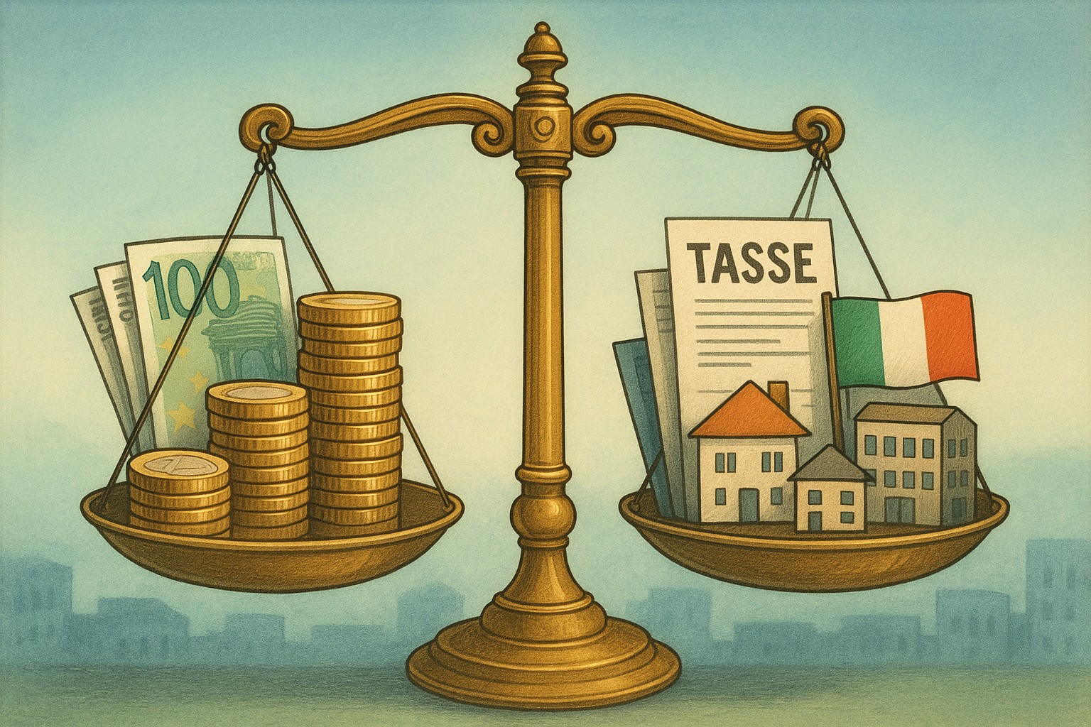 Calcolo ed esempi tasse da pagare nel 2025 con redditi tra 8-50mila