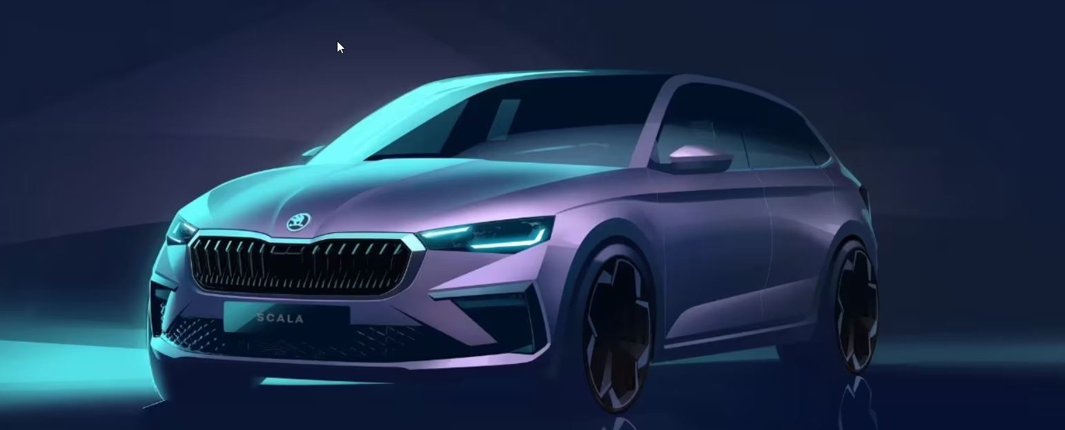 The new Skoda Scala 2023 restyling is much more compact than city car ready for 20 thousand euros