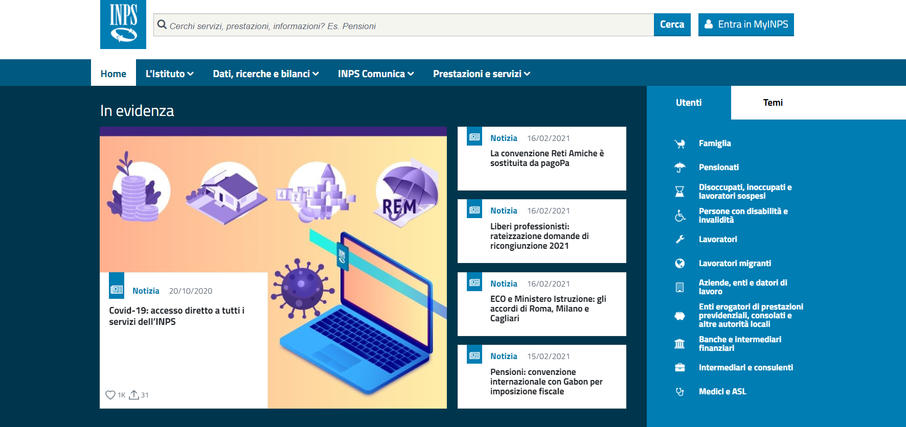 Come entrare su MyInps con Spid, Cie, Cns e quali servizi si possono usare