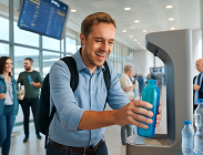 acqua gratis negli aeroporti
