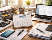 Calendario fiscale Gennaio 2026 date