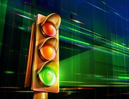 Semaforo rosso, giallo, verde