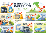 prezzi gas e petrolio in rialzo