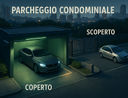 Posto auto coperto e scoperto